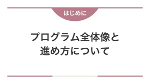 講座全体像と進め方について